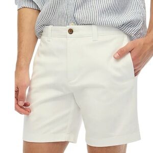 J. CREW Men’s 9” Flex Chino Shorts White NEW